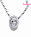 Lucera Exquisite CZ Studded Silver Pendant
