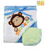 Mee Mee Monkey Baby Towel W/Hood-Blue For Kids
