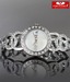 Optima Shiny Pearl Dial Studded Watch