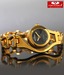 Optima Stylish Black & Gold Watch