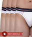 Tommy Hilfiger White Piping Brief Pack of 4