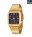 Rochees Sleek Black Dial Watch