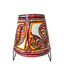 48craft  White& Red Leather  Lamp Shade