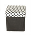 FabLooms Grey Polka Dots Foldable Storage Stool