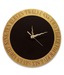 Earth Elegant Wall Clock - Black & Gold