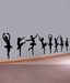 Gloob Ballet Dancing Girls Wall Sticker