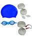Aquafit Goggles + Ear Plugs + Nose Plugs + Swimming Cap