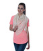 Etchs Cream Embroided Tasselled Scarf