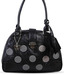 Butterflies Black Circles Embellished Handbag