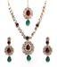 Adhira Multi-colour Stone Studded Necklace Set With Maang Tika