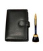 Eco Woods Leathers Business Organizer with Calculator (PI-662) + Pierre Cardin 6th Sense Gold Ball Pen