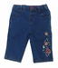 Beebay Classic Blue Embroidered Denim Trouser