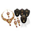 Vendee Dazzling Combo of Five Gold Plated Necklace & Pendant Sets