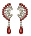 Kshitij Jewels Exclusive Red Drop Earrings