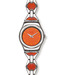 Swatch Pristine Silver-Orange Watch