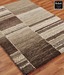 Ambadi Contemporary Large Brown Rug With Stripes