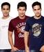 Fort Collins Burgundy-White-Navy Pack of 3 T-Shirts