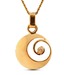 Sanskruti Swirly Gold & Diamond Pendant