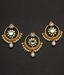 Indianmyra Flowery Motif Kundan Pendant Set
