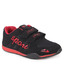 Universal Vigorous Black & Red Sports Shoes
