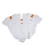 Fisher-Price 5 Pcs Baby Bodysuits  white