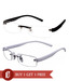 Zion White & Black Rimless Frames - Buy 1 Get 1
