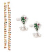 Jewels Of India Red & Green Anklet & Toe ring Combo