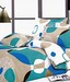D&Y Geometric Pattern Double Bed Sheet With 2 Pillow Covers