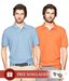 TSX Pack of 2 Light Blue-Orange Polo T Shirts & Aviator Sunglasses