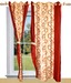 Shandar Lily Rust Window Curtain