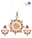 Vatika Ethnic Floral Pendant Set
