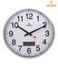Horo White Chrome Wall Clock