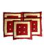 Cenizas Embroidered Maroon Cushion Cover Set of 5