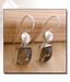 Designer Silver Inc. Pearl & Smoky Quartz Earrings