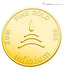Infinium 24kt 2g 995 Purity BIS Hallmarked Flower Gold Coin