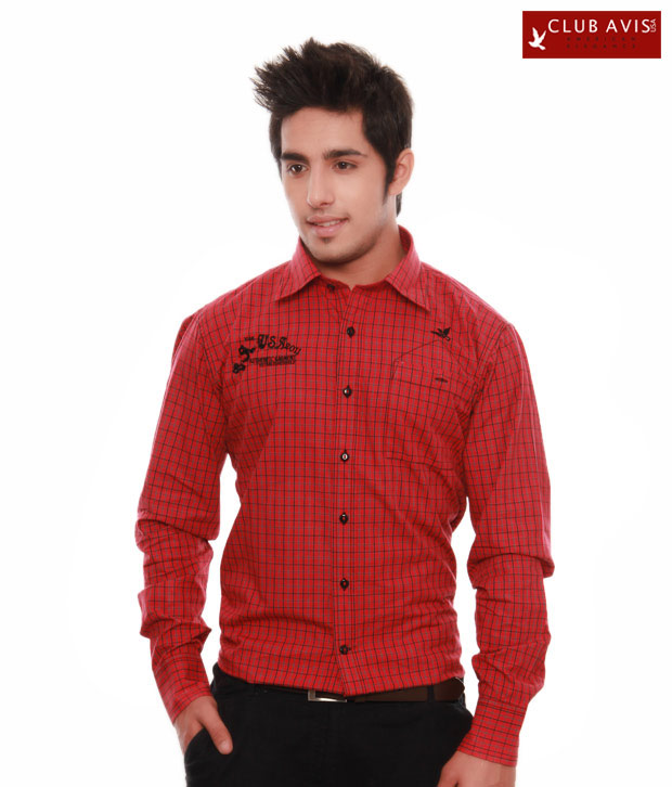 Club Avis USA Red Black Shirt