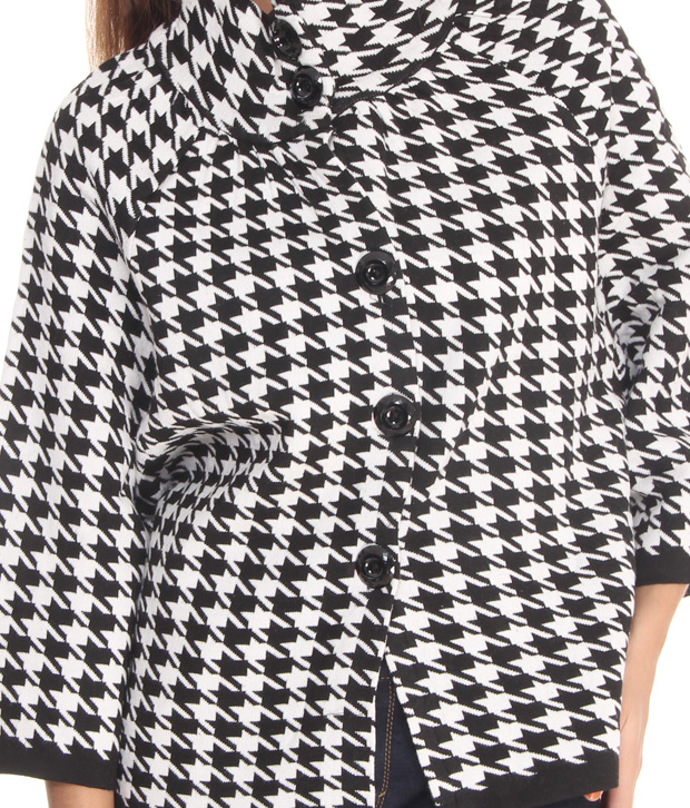 Fort Collins Black-White Checkered Short Jacket