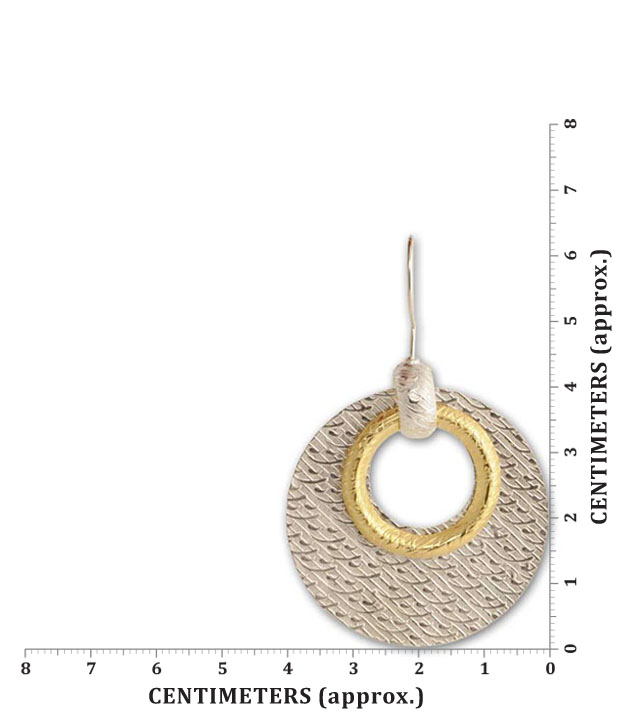 Silver Centrre Ethnic Earrings