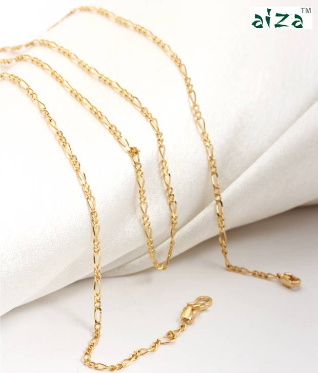 Aiza Interlock Pattern 18kt Gold Unisex Chain