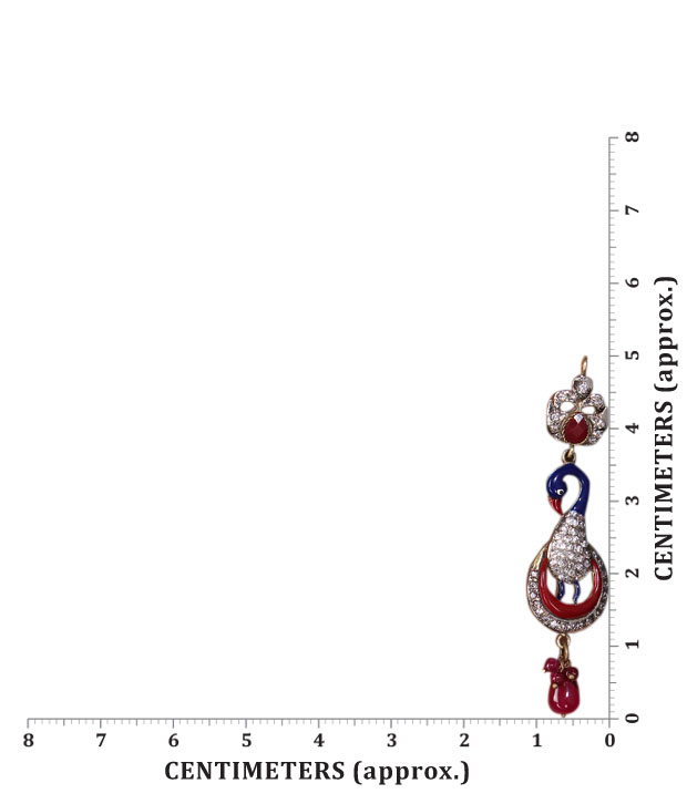 Spyra Red Drop Crystal Earrings