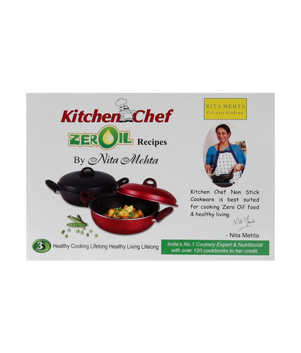 Kitchen Chef 245 mm Round Dome Pan With Lid With Free Tadka Pan, Spatula Set & Nita Mehta Recipe Book