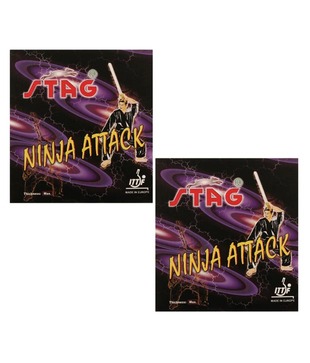 2 Stag Ninja Attack Table Tennis  Rubbers