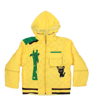 Fort Collins Yellow Hooded Jacket For Kids