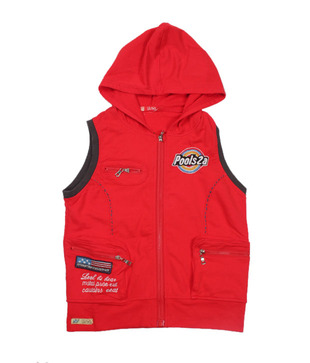 Unikid Vibrant Red Hooded Jacket