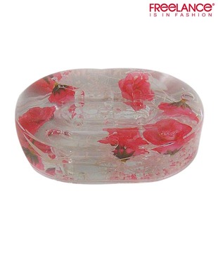 Freelance Rose Design Soap Dish