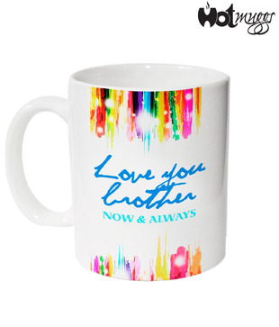 HotMuggs Love You Brother Ceramic Mug
