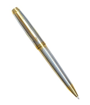 Parker Ambient Shiny Chrome GT Pen Set + Parker Golden Watch Free