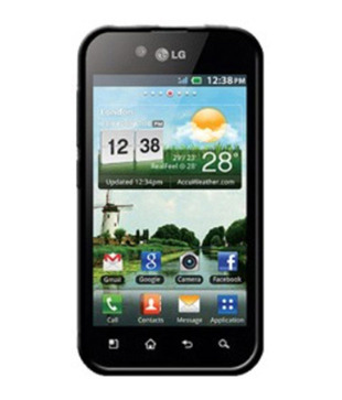 Amzer 91433 Gloss TPU Case Black for LG Optimus Black