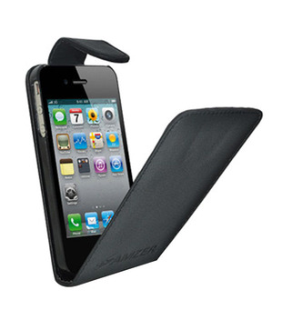 Amzer 92915 Flip Case – Black for iPhone 4