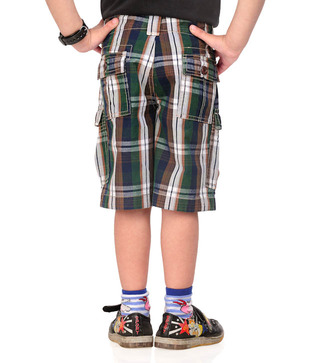 Catmoss Serene Checks Jamaican Shorts For Kids